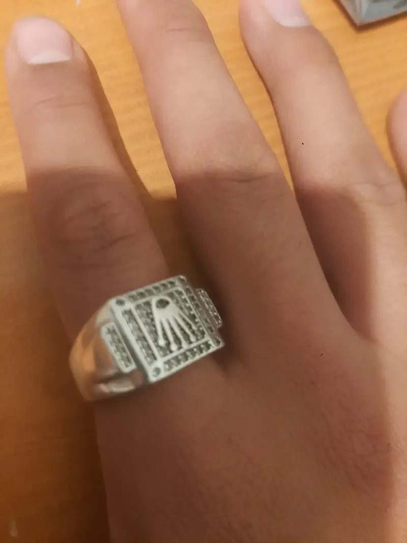 Anillo de plata microzircones - 1