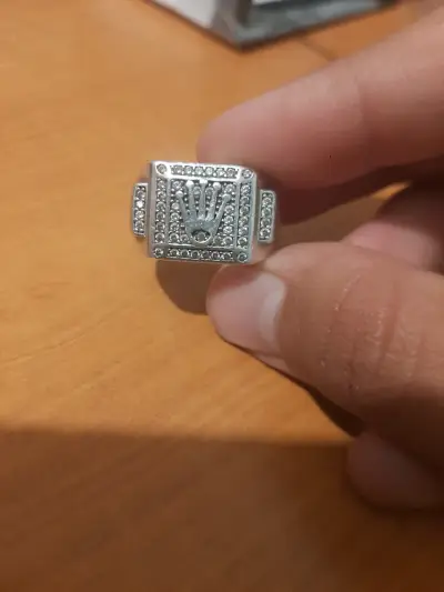 Anillo de plata microzircones - miniatura 5