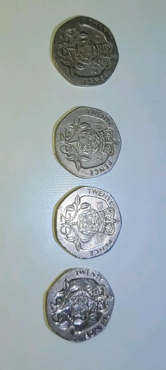 Monedas de colección 20 peniques - 1
