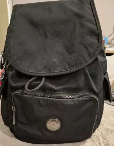 Mochila negra casual kipling - miniatura 2