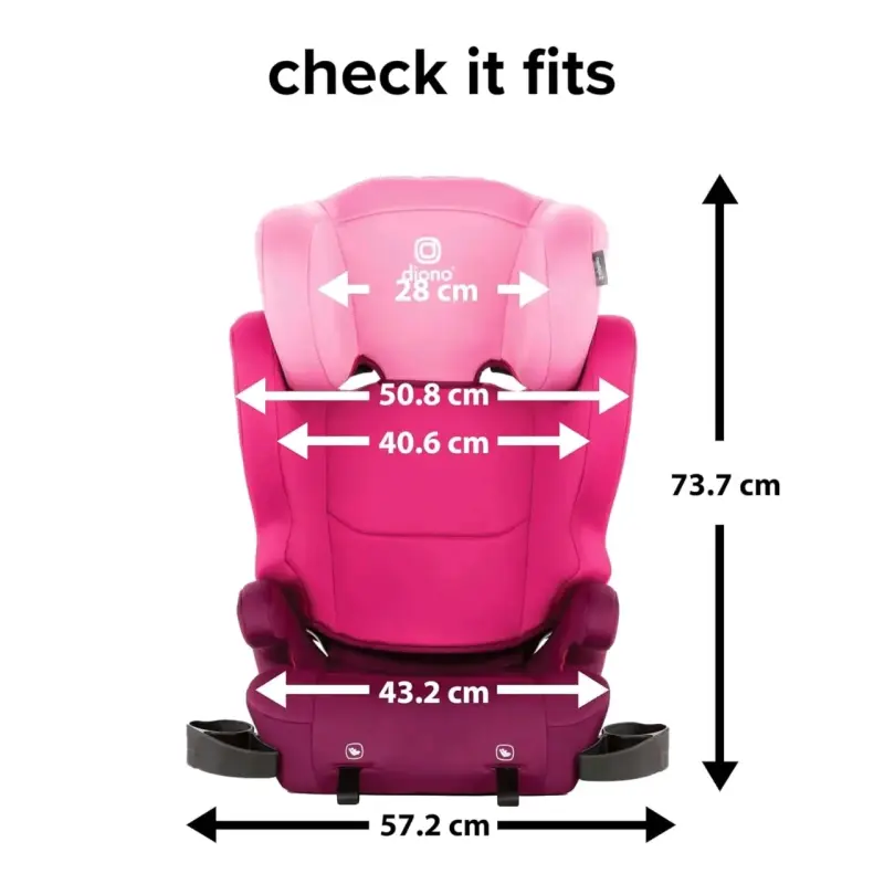 Silla para auto Diono rosada - 3