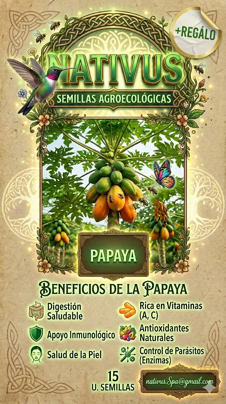 Semillas de papaya +regalo