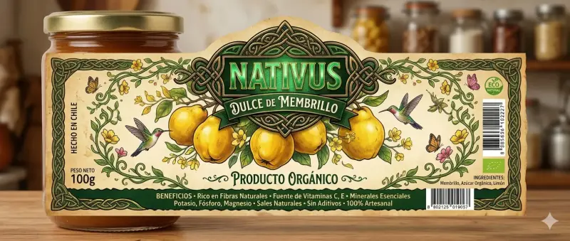 Dulce de membrillo orgánico Nativus