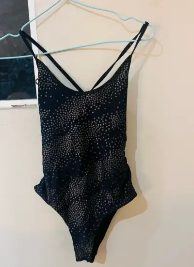 Traje de baño de estrellas negro - miniatura 1