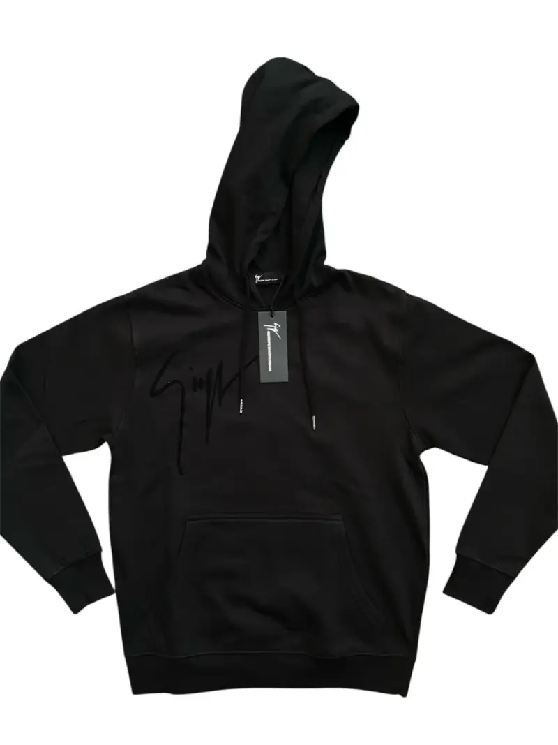 Polerón negro con capucha - 3
