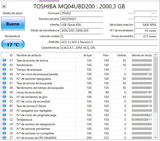 Disco Duro Externo Toshiba Canvio Basics - 2TB - 3