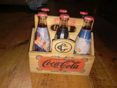 Set botellas vintage Coca-Cola - miniatura 3