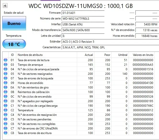 Disco Duro Externo WD 1TB - 2