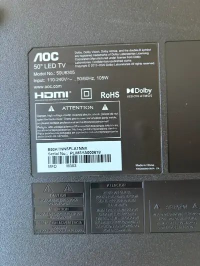 Televisor AOC pantalla grande - miniatura 3