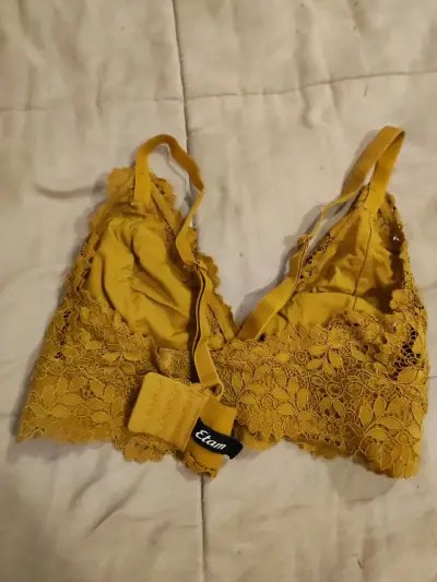 Bralette encaje amarillo - miniatura 2