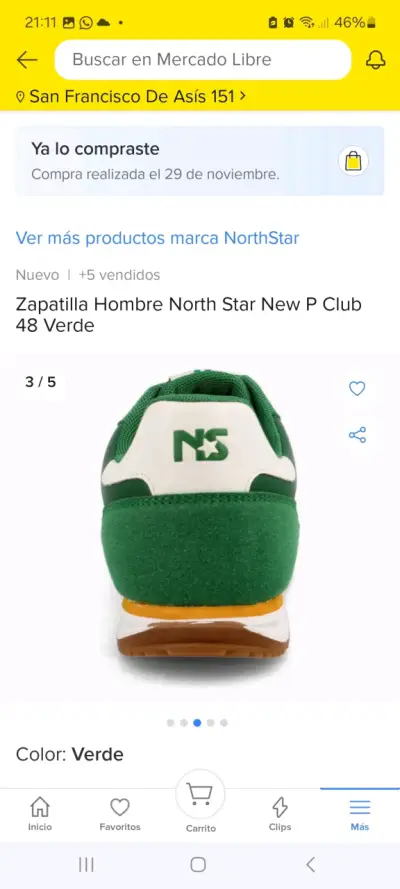 Zapatillas verde North Star unisex - miniatura 4
