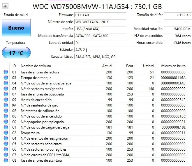 Disco Duro Externo WD - 750GB - 3