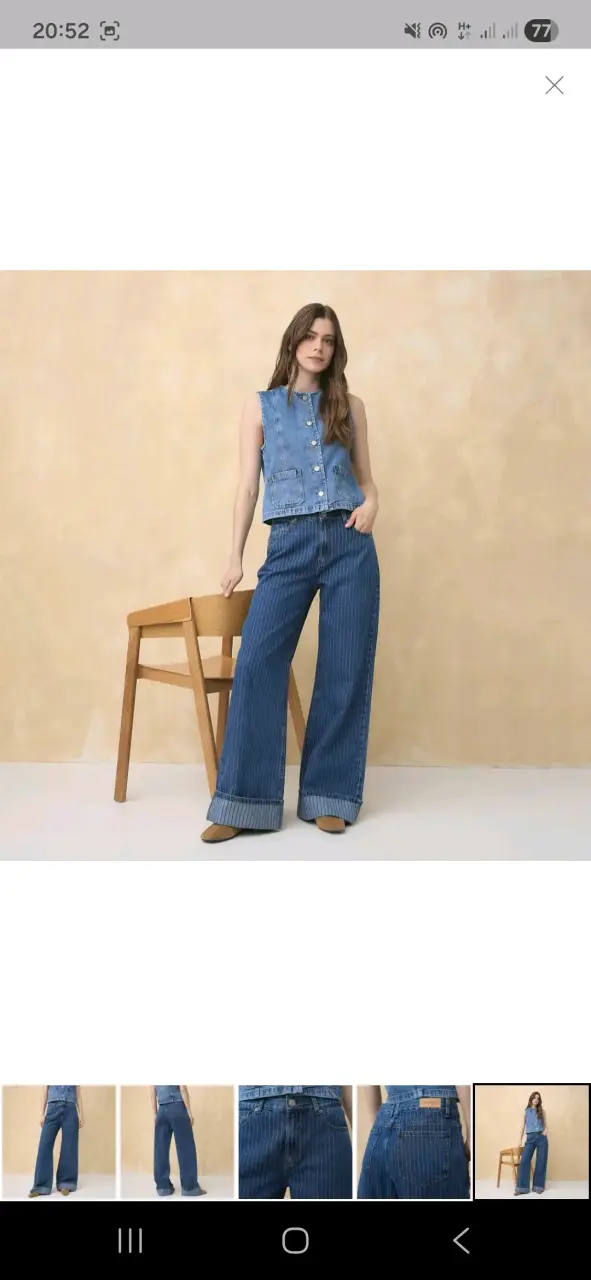 Jeans Wide Leg - 5
