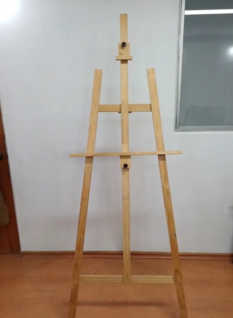 Caballete de madera para pintar