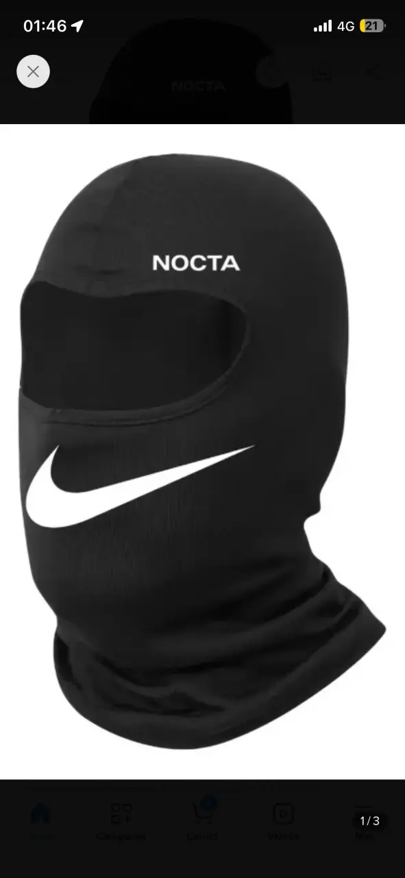 Pasamontañas negro Nocta Nike - 1