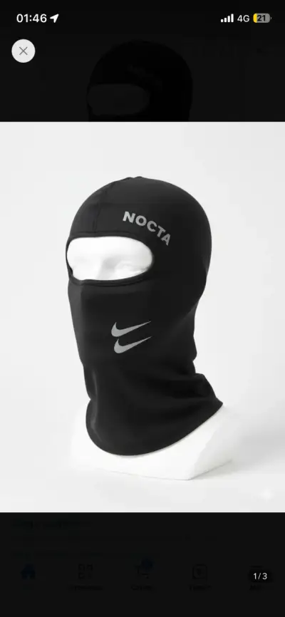 Pasamontañas negro Nocta Nike - miniatura 3