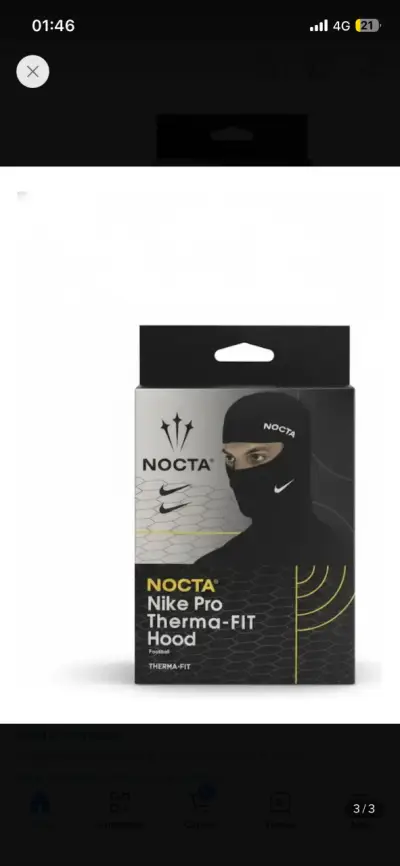 Pasamontañas negro Nocta Nike - miniatura 4