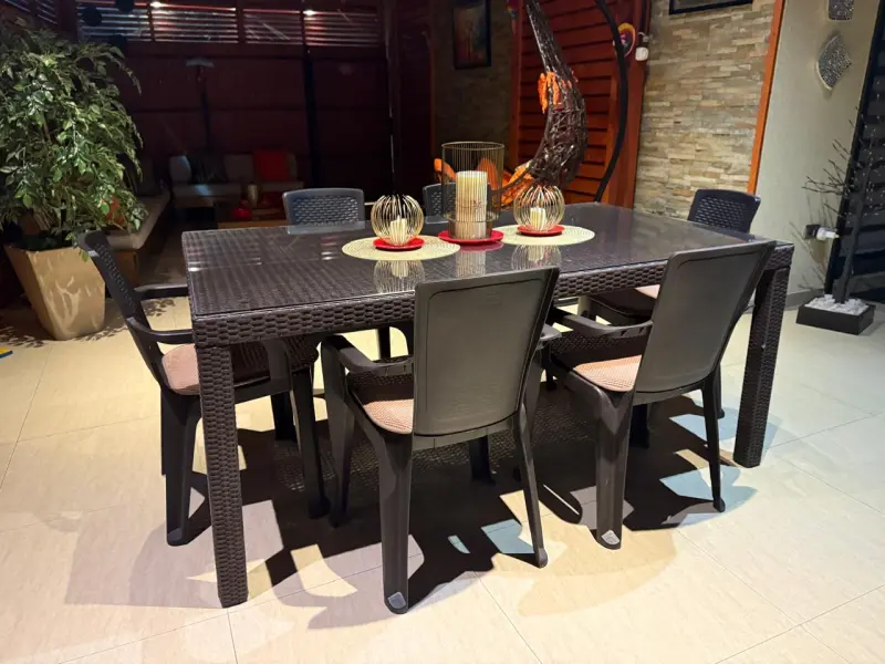 Juego de comedor de exterior - 3