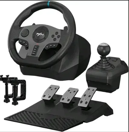 Volante y pedales PXN para gaming - 1