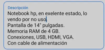 Notebook HP con cargador - miniatura 3