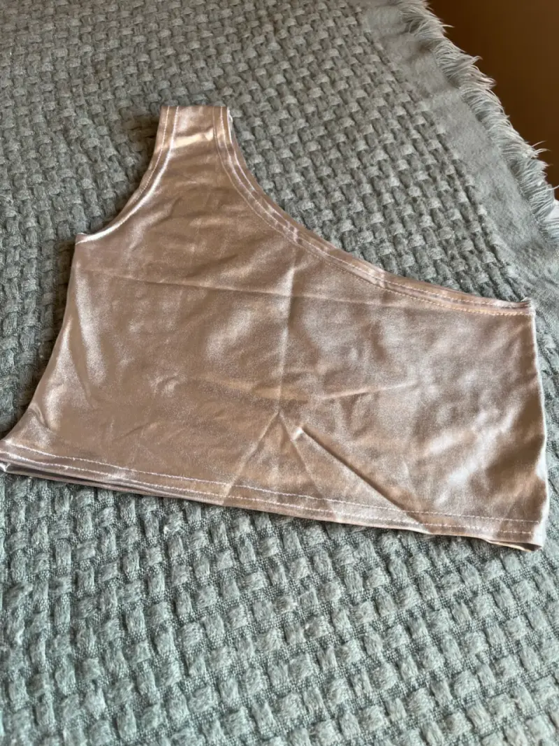 Blusa beige plisada manga larga - 4