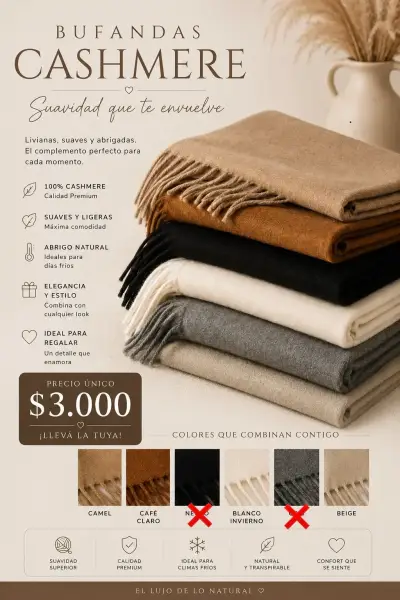 Bufanda Cashmere - miniatura 1