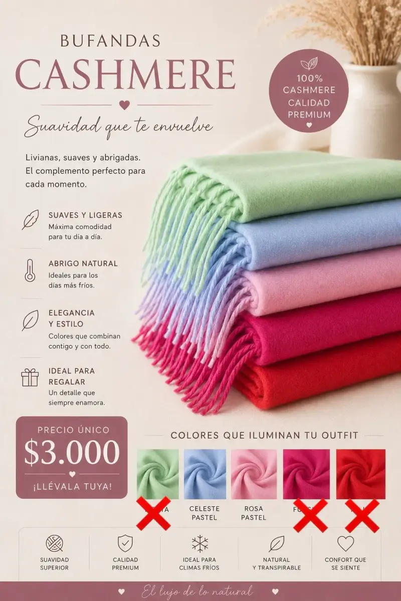 Bufanda Cashmere - 2