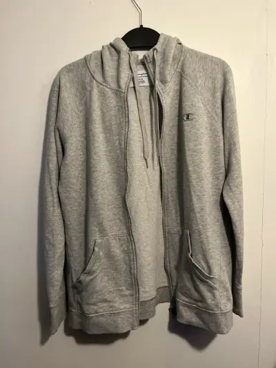 Chaqueta Champion Powerblend Full-Zip Gris Talla M - miniatura 2