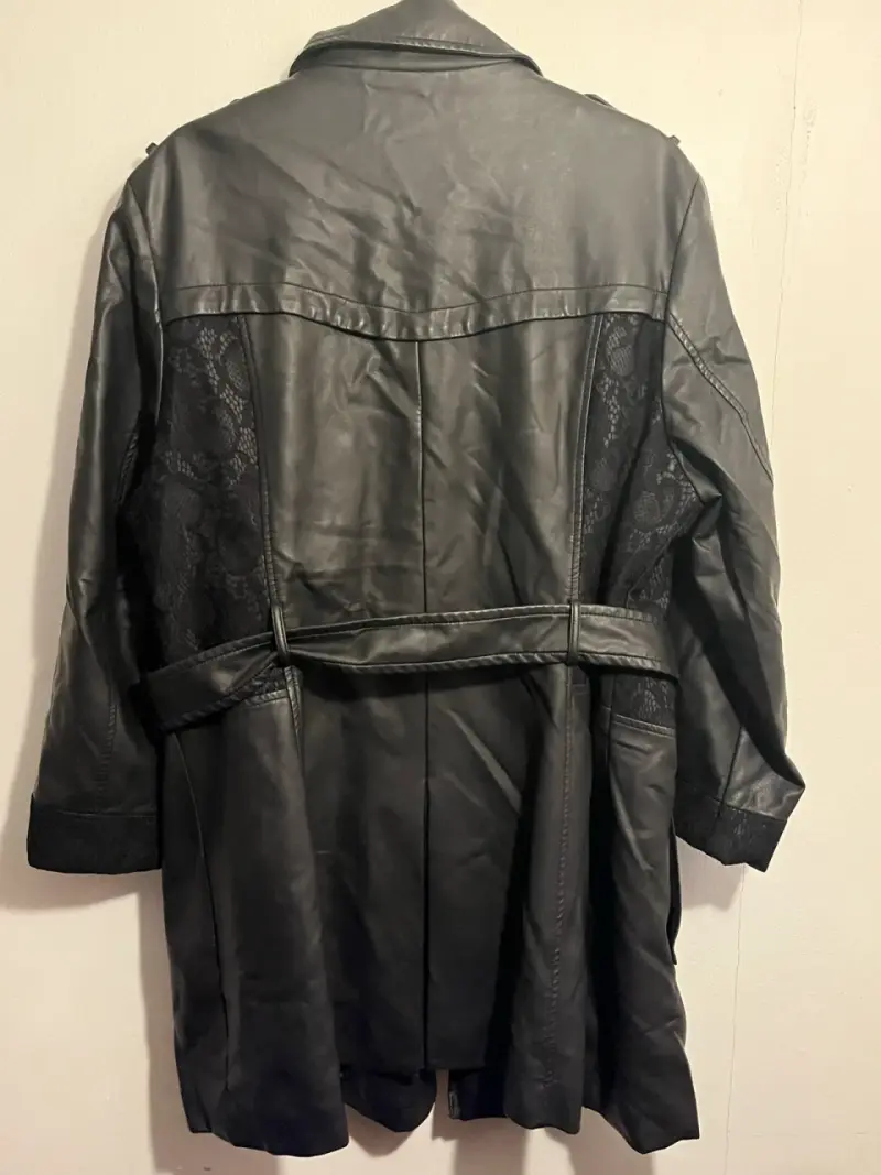 Chaqueta de Cuero Stefano Cocci Negra Talla L - 2