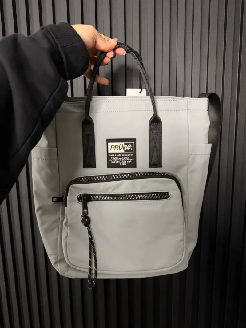 Bolso tote color gris Prüne - 1