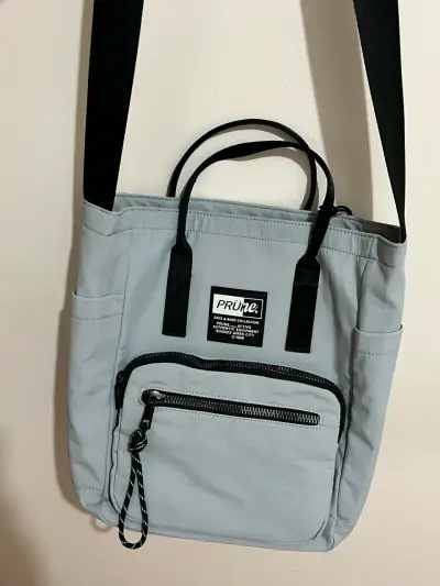 Bolso tote color gris Prüne - miniatura 3