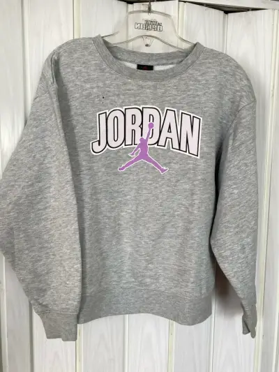 Polerón gris Jordan con logo - miniatura 1