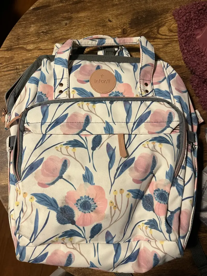 Mochila maternal floral Infanti - 1