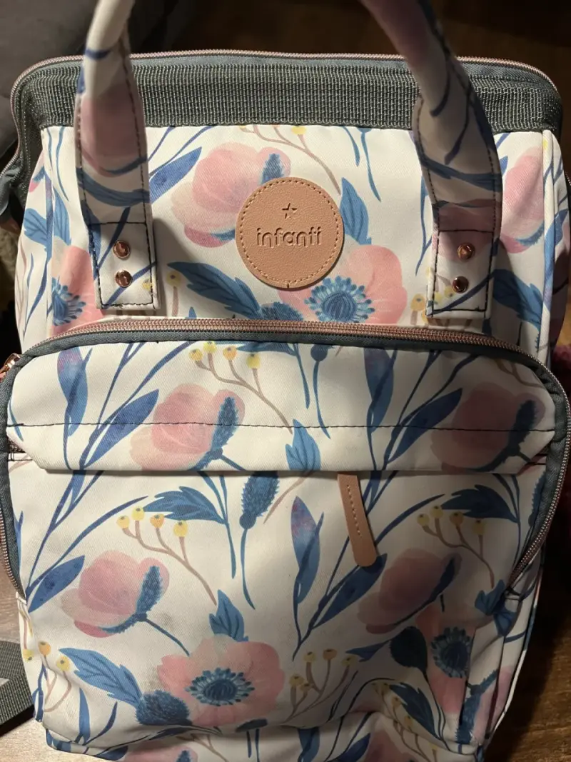 Mochila maternal floral Infanti - 4