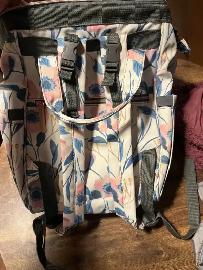 Mochila maternal floral Infanti - miniatura 5