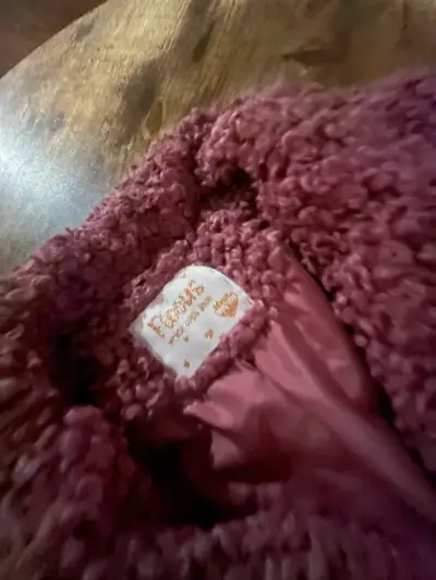 Abrigo ficcus de lana rosado - miniatura 2