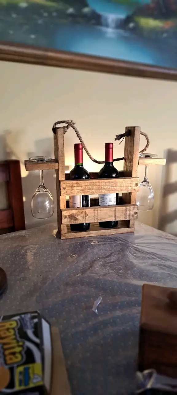 Estante de madera para vino - 2