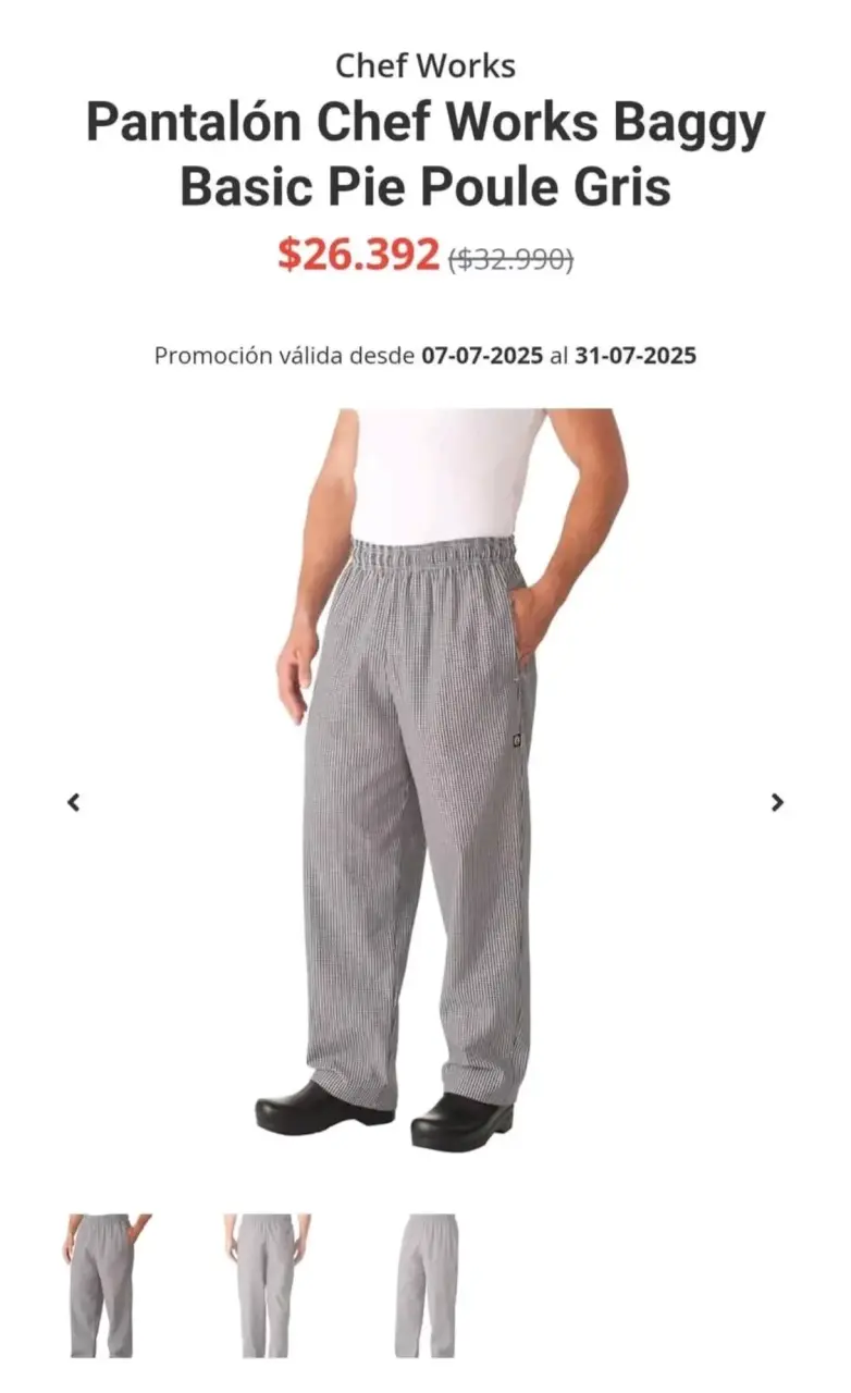Pantalón Chef CTA Work