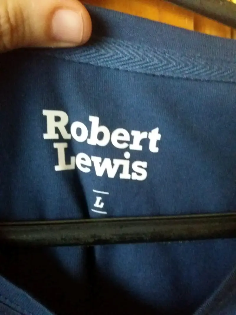 Polera azul Robert Lewis talla L - 2