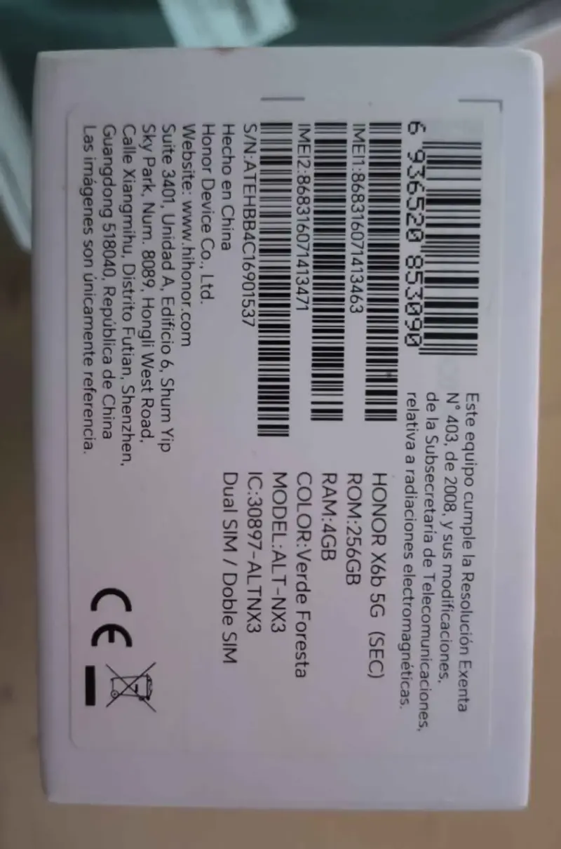 HONOR X6B Smartphone verde con cámara dual - 5