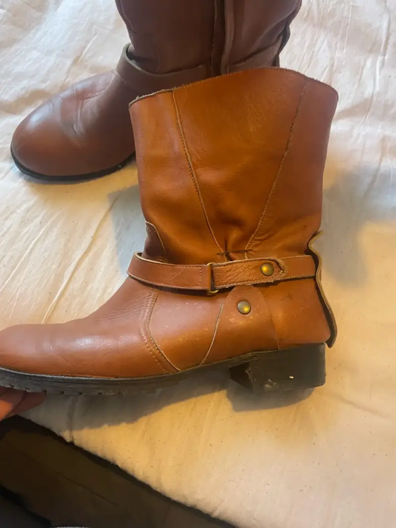 Botas de cuero marrón - 1