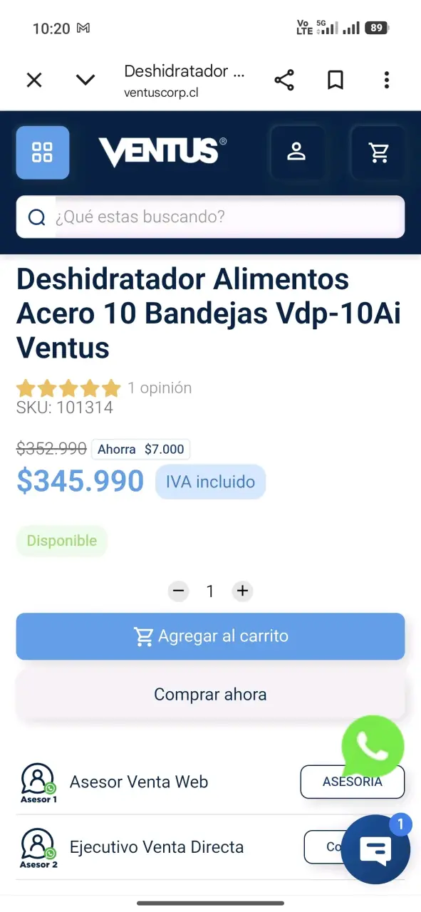 Deshidratador alimentos acero 10 bandejas - 2