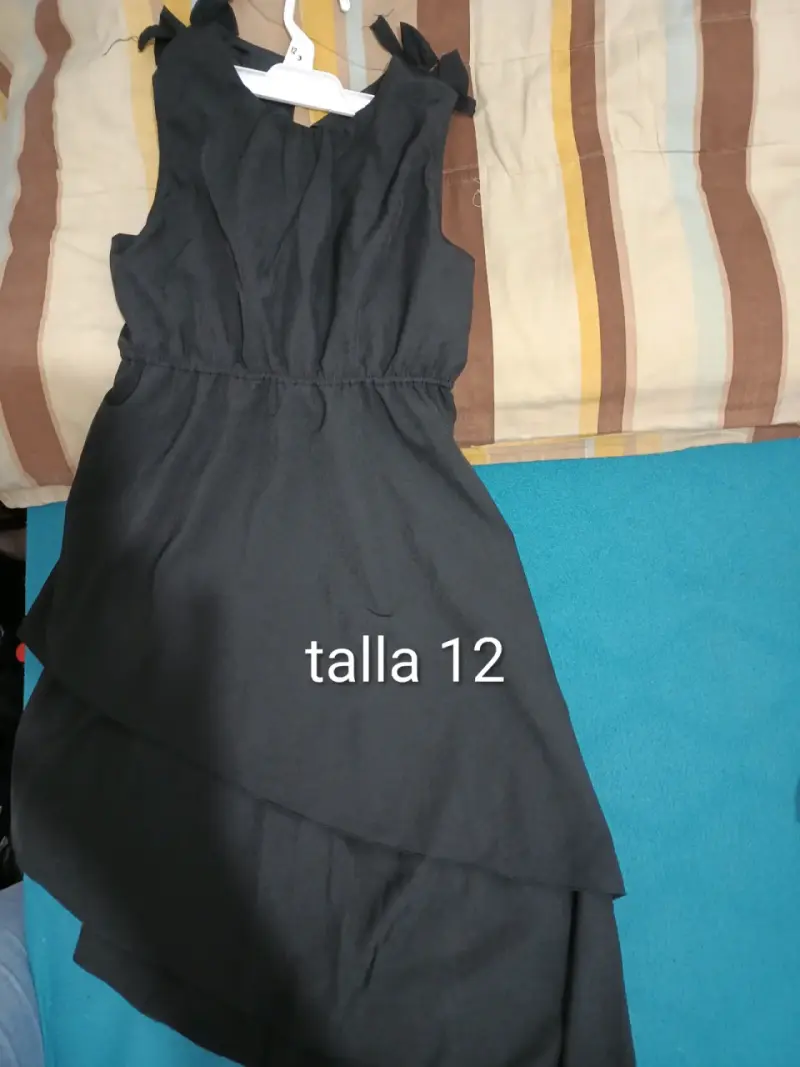 Vestido negro talla 12