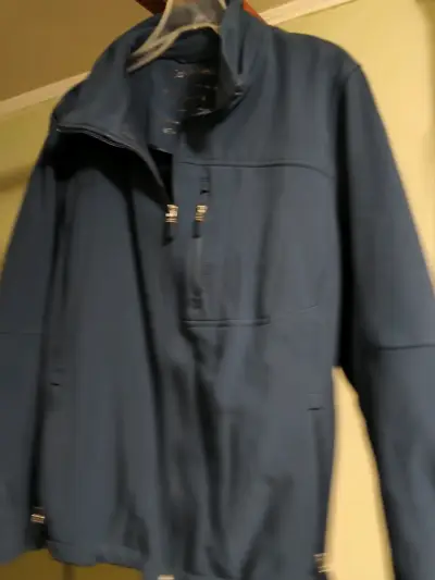 Chaqueta azul con cierre - miniatura 1