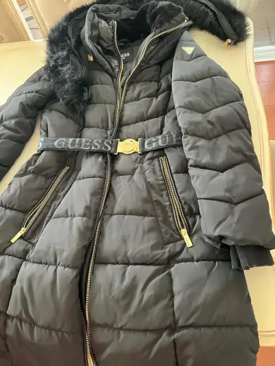 Abrigo negro acolchado Guess - miniatura 1