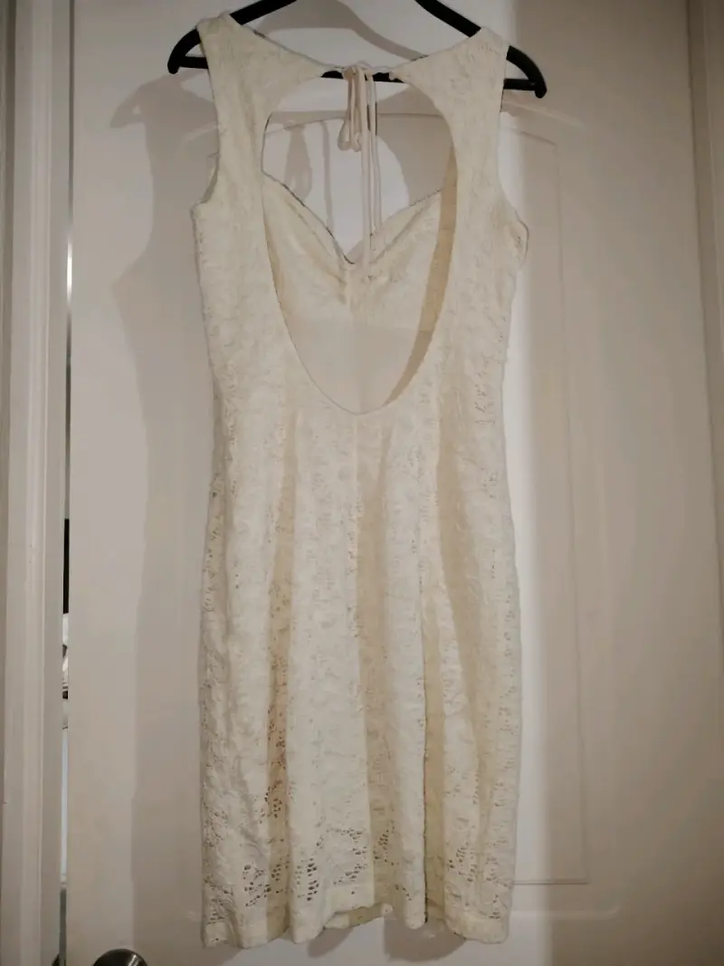 Vestido de encaje blanco - 2