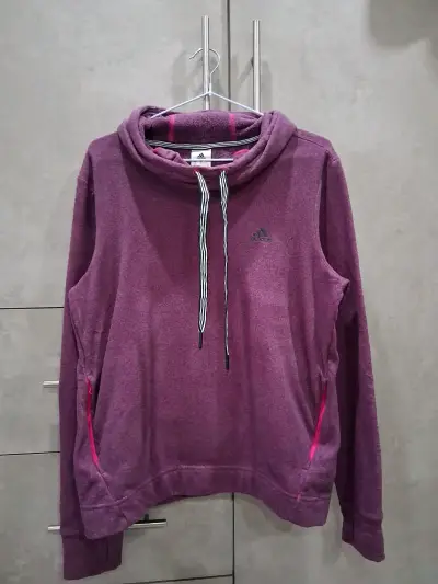 Polerón morado Adidas talla M - miniatura 1