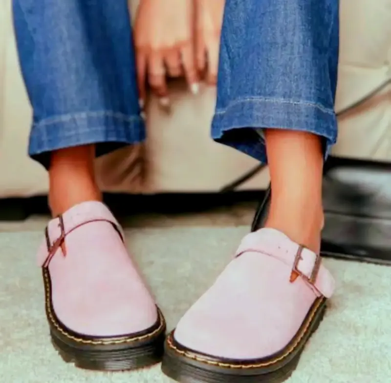 Zapatos de cuero rosados - 1