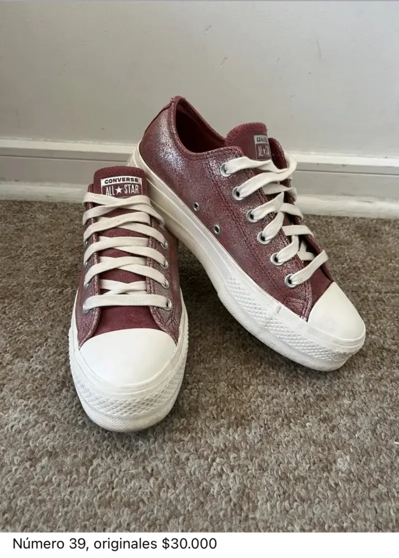 Zapatillas Converse All Star rosa - 1