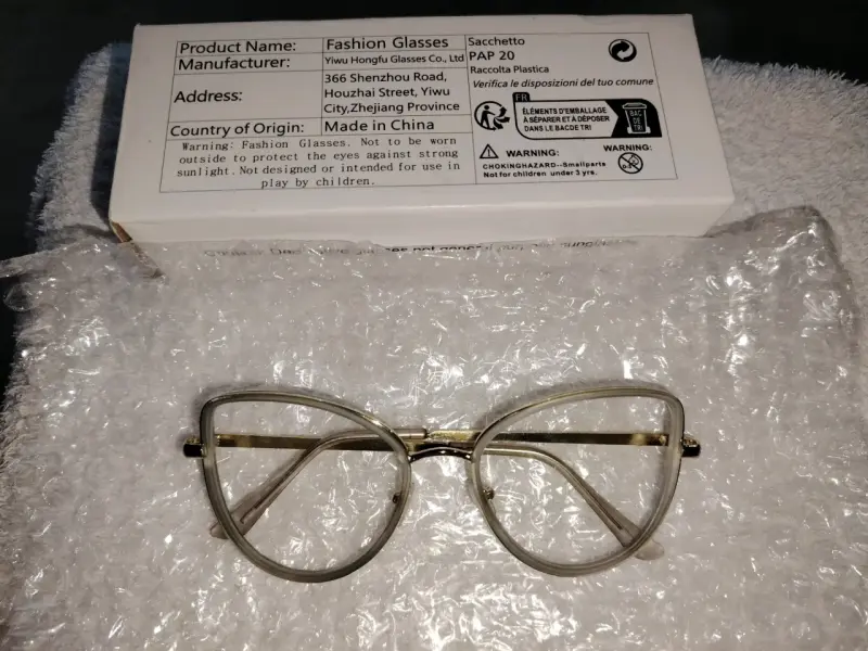 Gafas de moda transparentes - 1